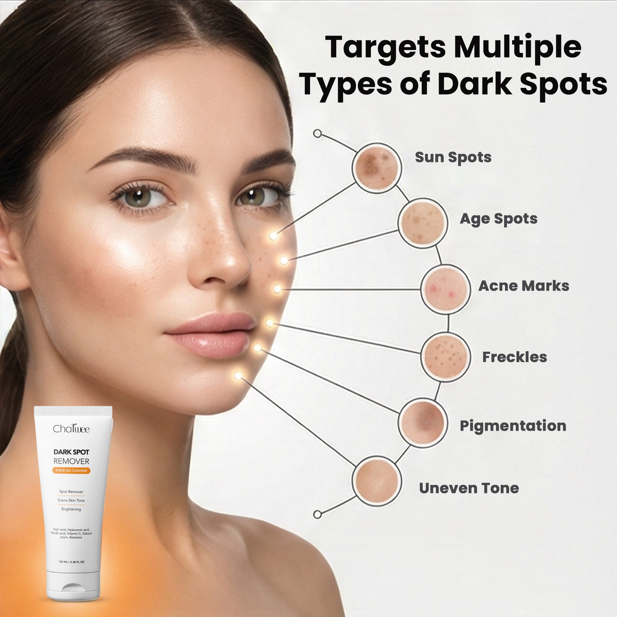 Dark Spot Remover Face Wash & 3 in 1 Volcanic Ash Mud Mask
