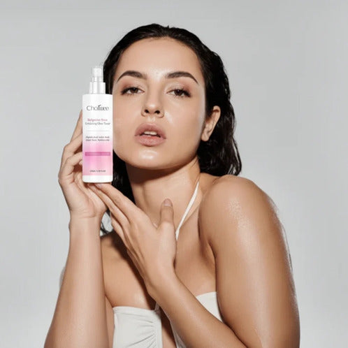 Dark Spot Remover Scrub Gel Cleanser & Bulgarian Rose Exfoliating Glow Astringent Toner