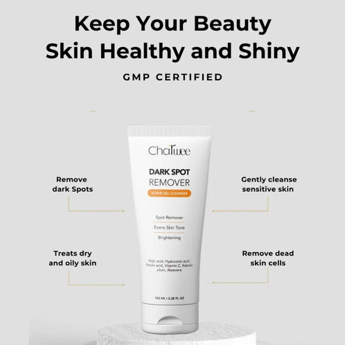 Dark Spot Remover Scrub Gel Cleanser & Bulgarian Rose Exfoliating Glow Astringent Toner