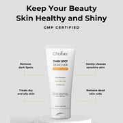 Dark Spot Remover Scrub Gel Cleanser & Bulgarian Rose Exfoliating Glow Astringent Toner