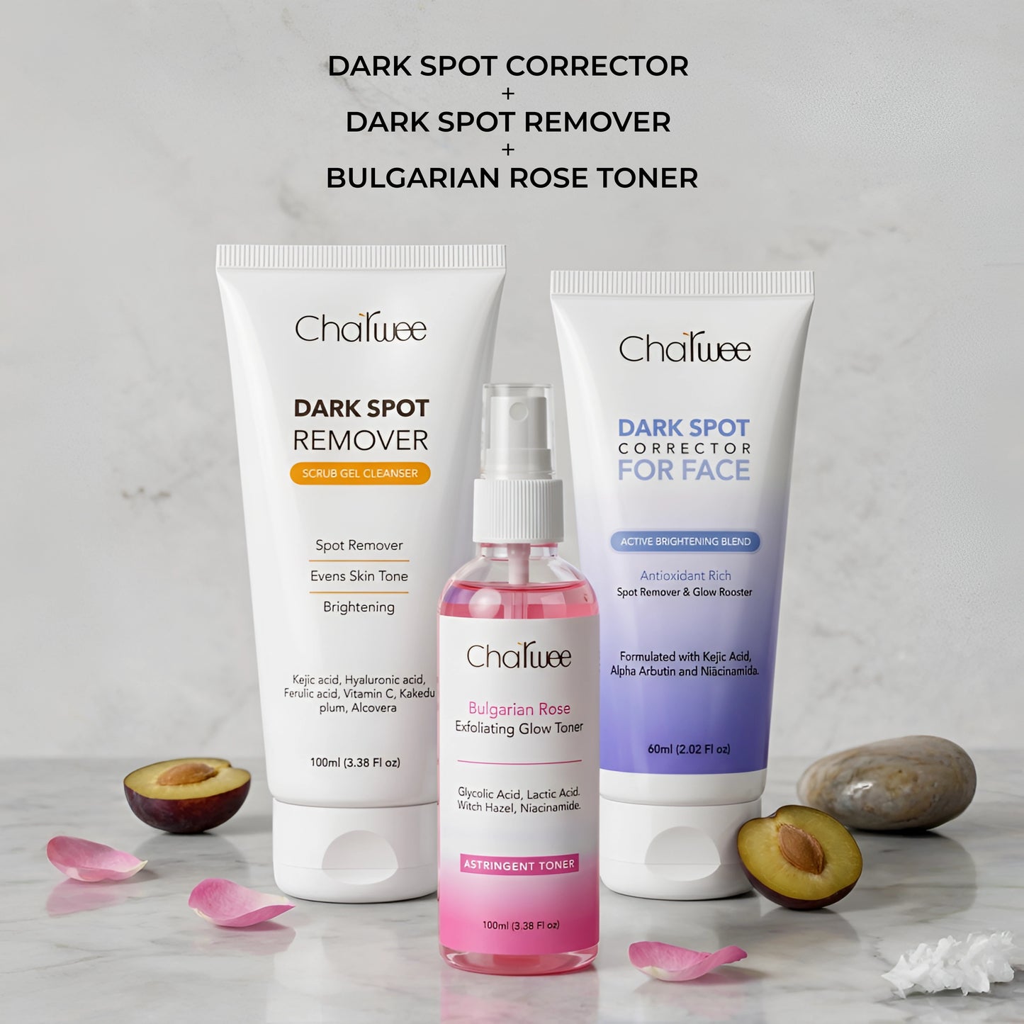 Dark Spot Corrector + Dark Spot Remover + Bulgarian Rose Toner