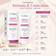 Charwee Intimate & Underarms Lightening Cream with Active Lightening Blend