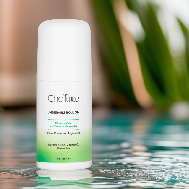Charwee Underarm Roll On for Odour Control & Brightening with Vitamin C